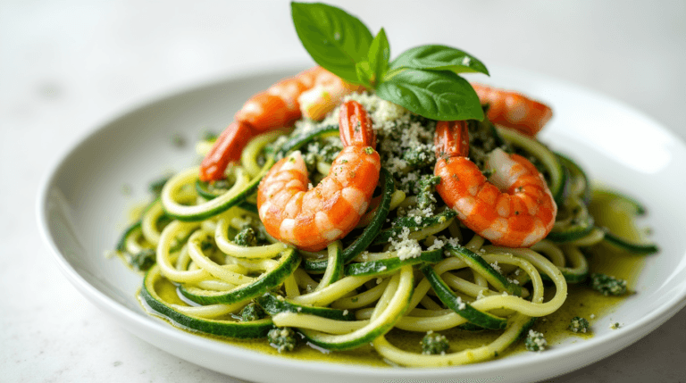 pesto langostino zcchini recipes​