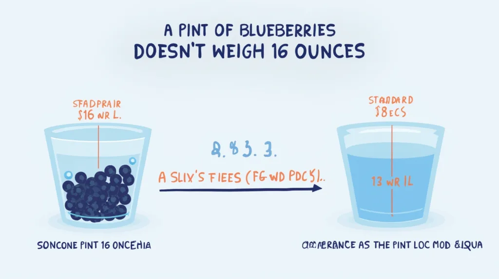 Why Doesn't a Pint of Blueberries Weigh 16 Ounces?